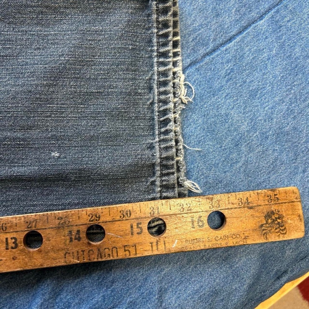 Axist Mud Wash Faded Baggy Jeans Y2K Vintage Blue Mens 38x32 - Picture 7 of 8